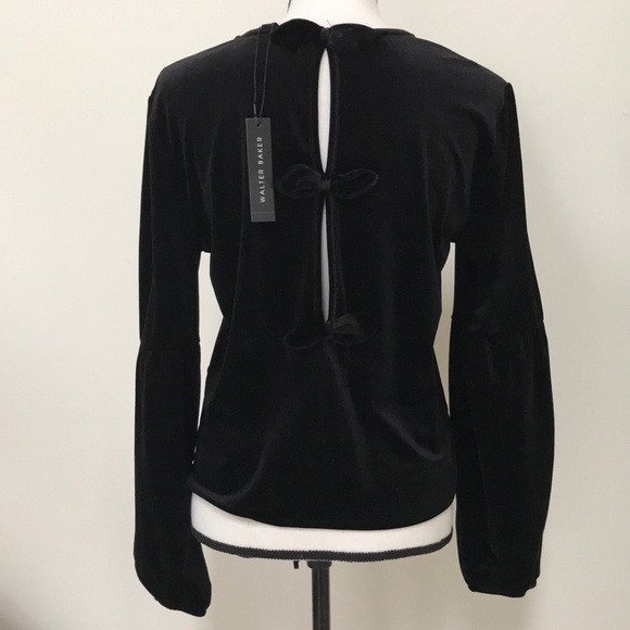 Walter Baker Braxton Top - Velvet Black - Picture 3 of 6